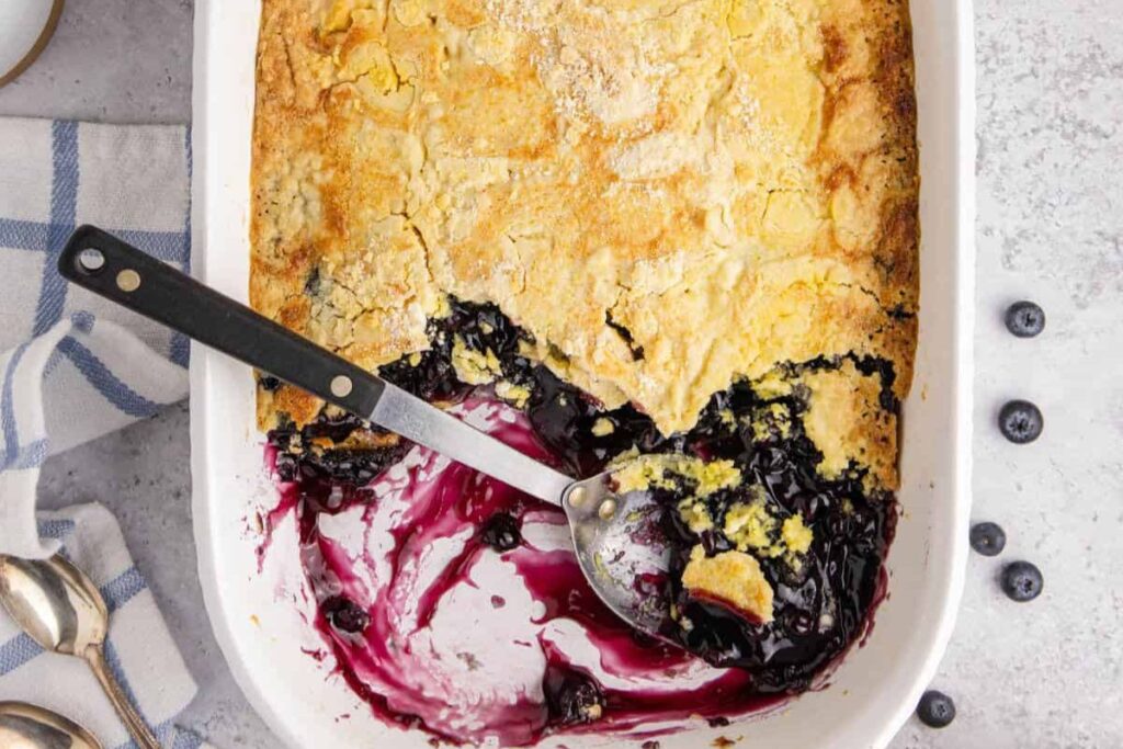 Lemon Blueberry Dump Cake by My Rad Kitchen