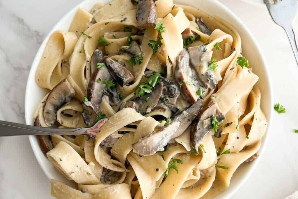 Mushroom Pappardelle by Little Nonni