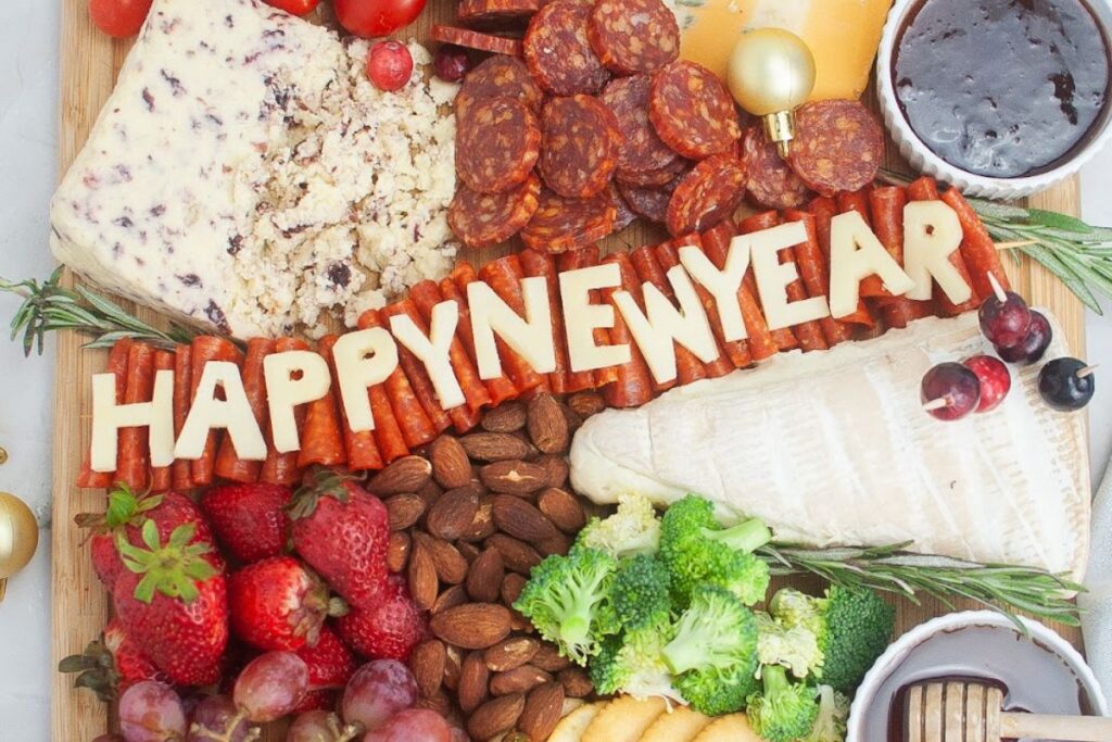 New Years Eve Charcuterie Board by Oh My Creative