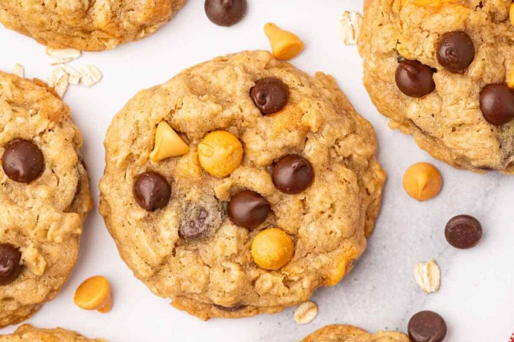Oatmeal Butterscotch Chocolate Chip Cookies by Food Exit Recipes