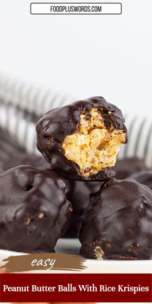 Peanut Butter Balls with Rice Krispies