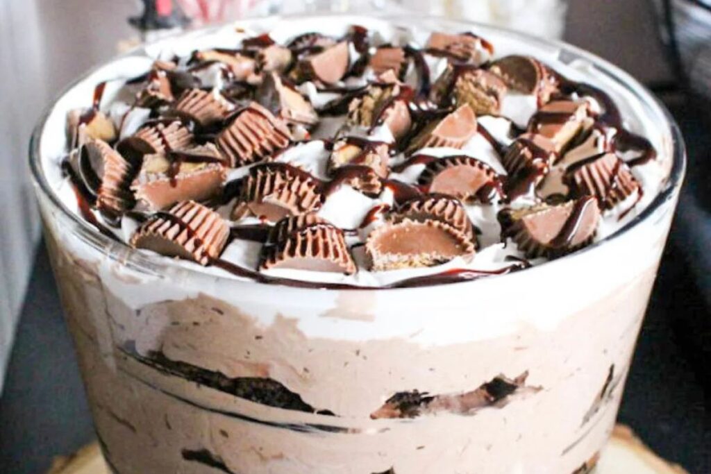 Peanut Butter Cup Trifle by Our Crafty Mom