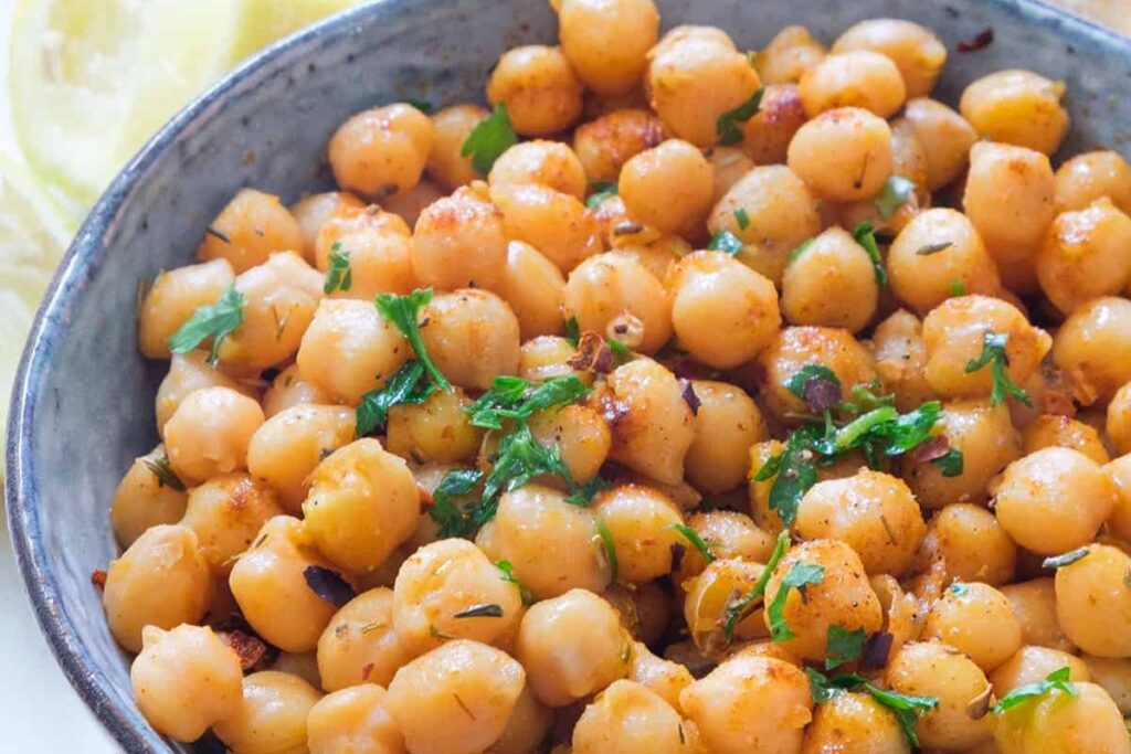 Sauteed Chickpeas by The Clever Meal