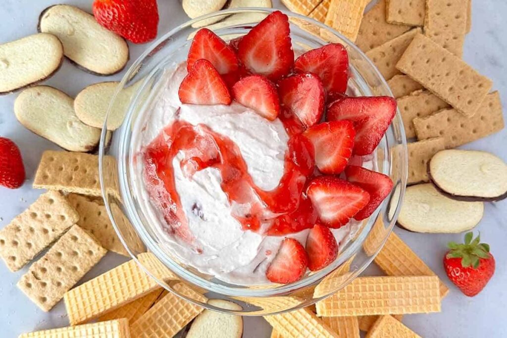 Strawberry Cheesecake Dip by Happy Simple Living