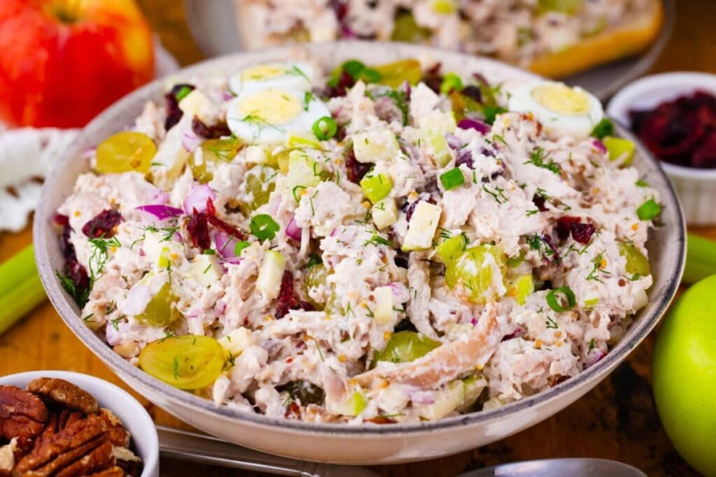 Turkey Salad with Grapes by Sweet and Savory Meals