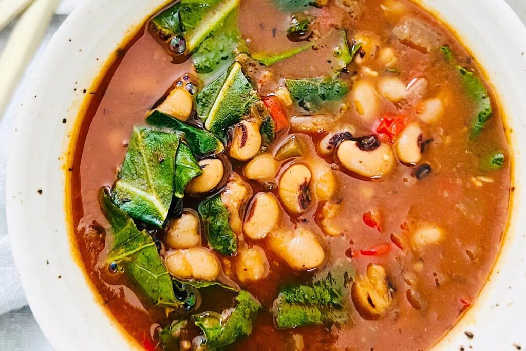 Vegan Black Eyed Pea Soup by The VGN Way