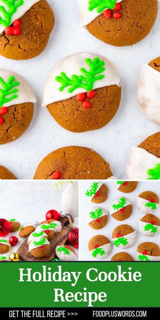 White Chocolate Dipped Christmas Cookies