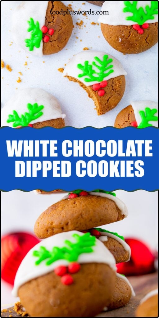White Chocolate Dipped Cookies