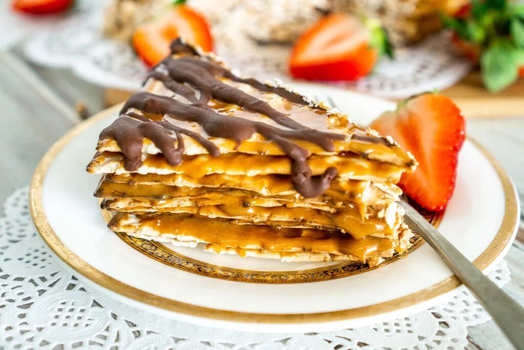 3 Ingredient Matzo Cake by Babaganosh