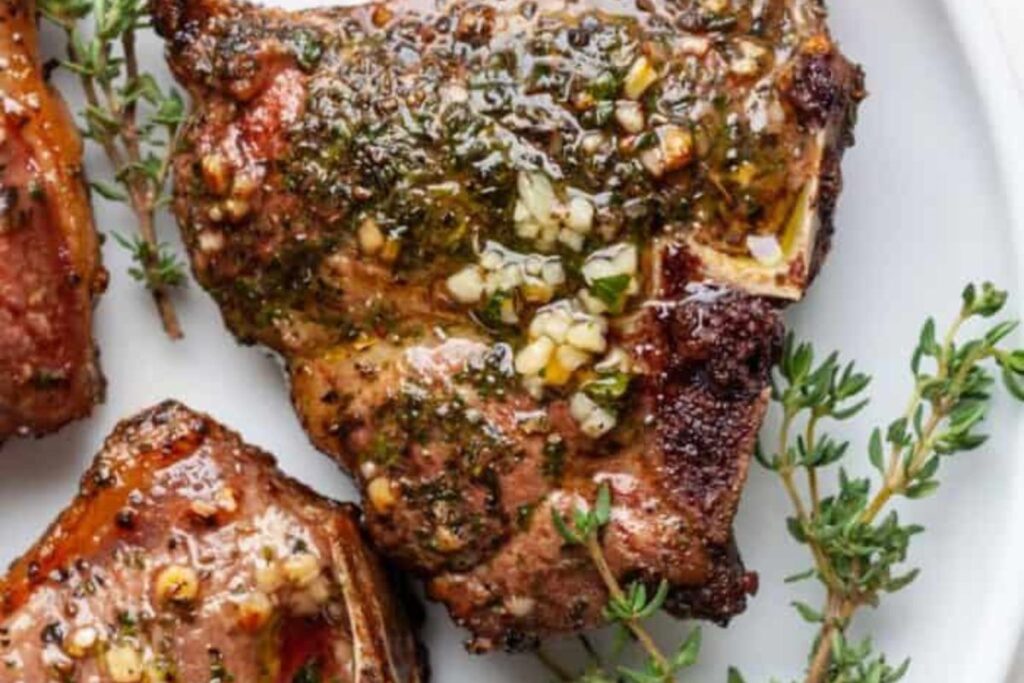 Air Fryer Lamb Chops by Organically Addison