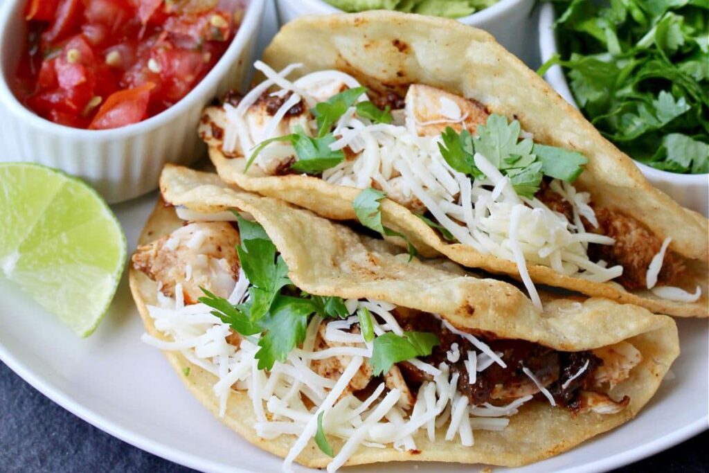 Ancho Chili Chicken Tacos by Karens Kitchen Stories