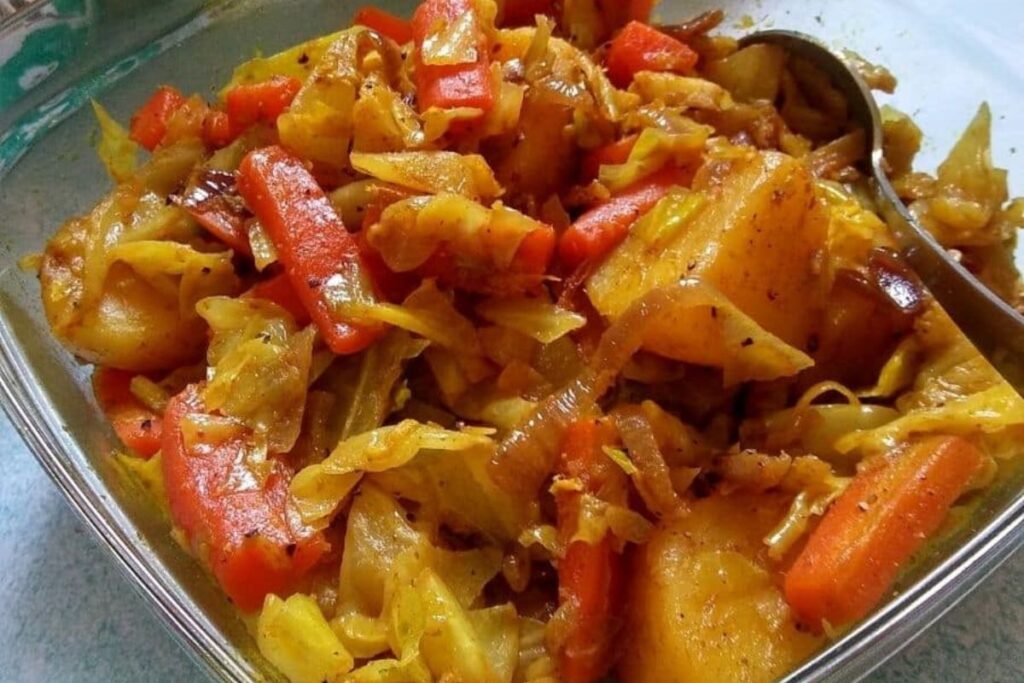 Atakilt Wat Ethiopian Cabbage Carrot Potatoes by Spoons of Flavor