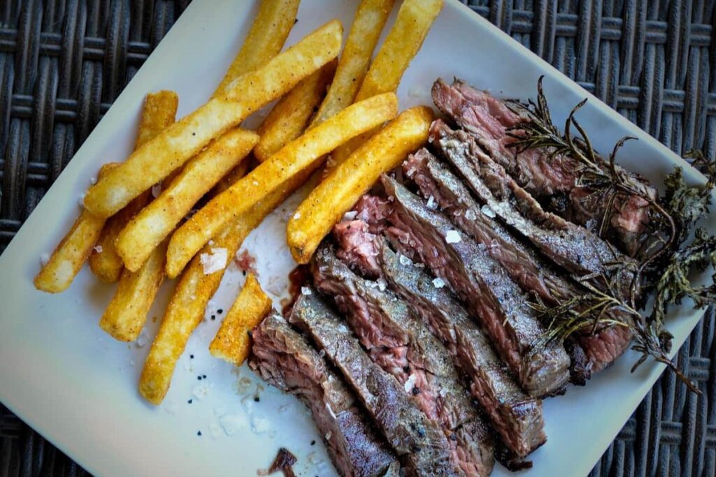 Belgian Steak Frites With Sous Vide Bavette Steak by Carne Diem
