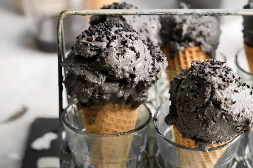 Black Sesame Ice Cream by The All Natural Vegan