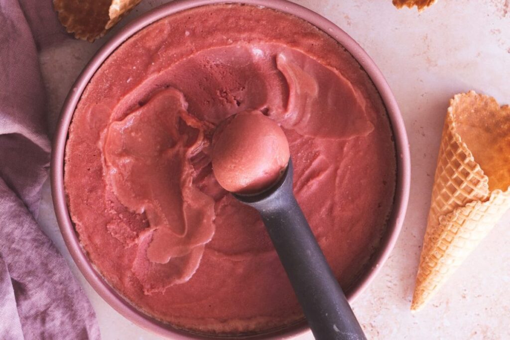 Blood Orange Sherbet by Cinnamon In The Kitchen