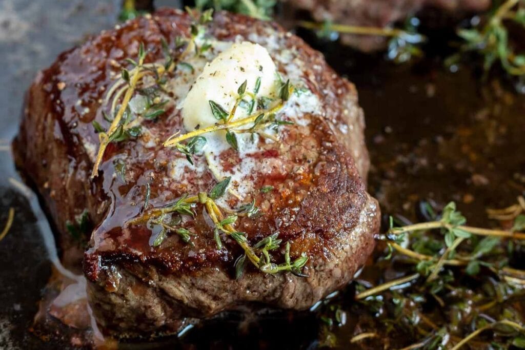 Buttery Herb Filet Mignon by Wonky Wonderful
