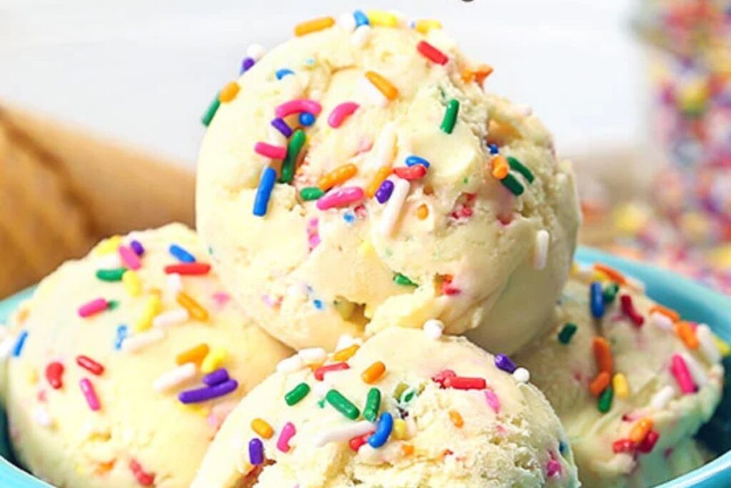 Cake Batter Ice Cream by The Slow Roasted Italian