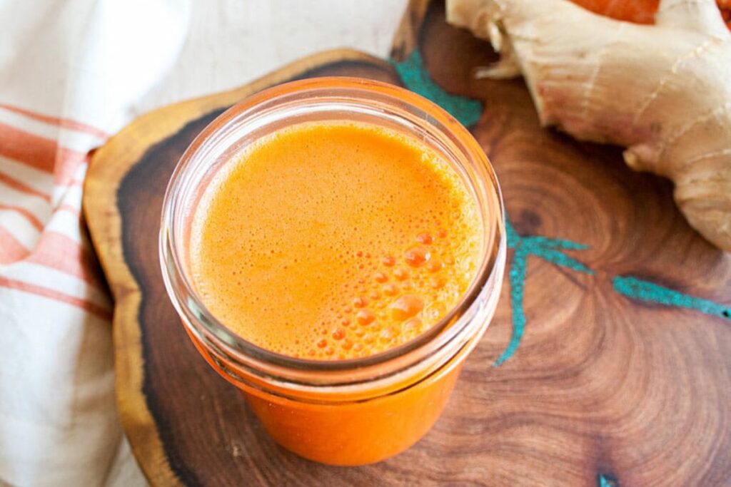 Carrot Ginger Juice by Create Mindfully