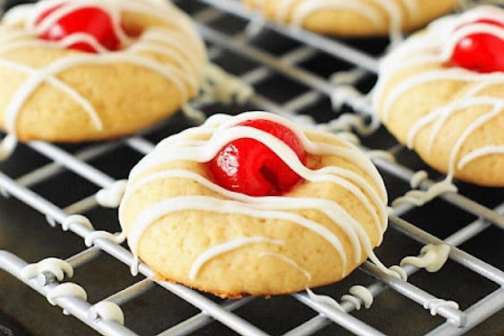 Cherry Almond Cookies by The Kitchen Is My Playground