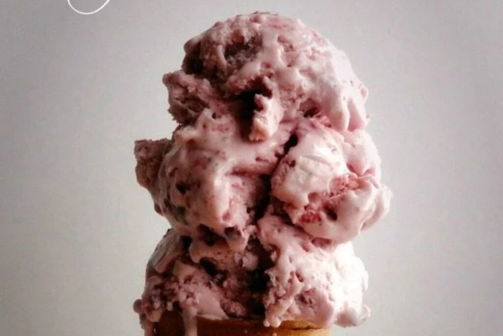 Cherry Ricotta Ice Cream by Wonky Wonderful