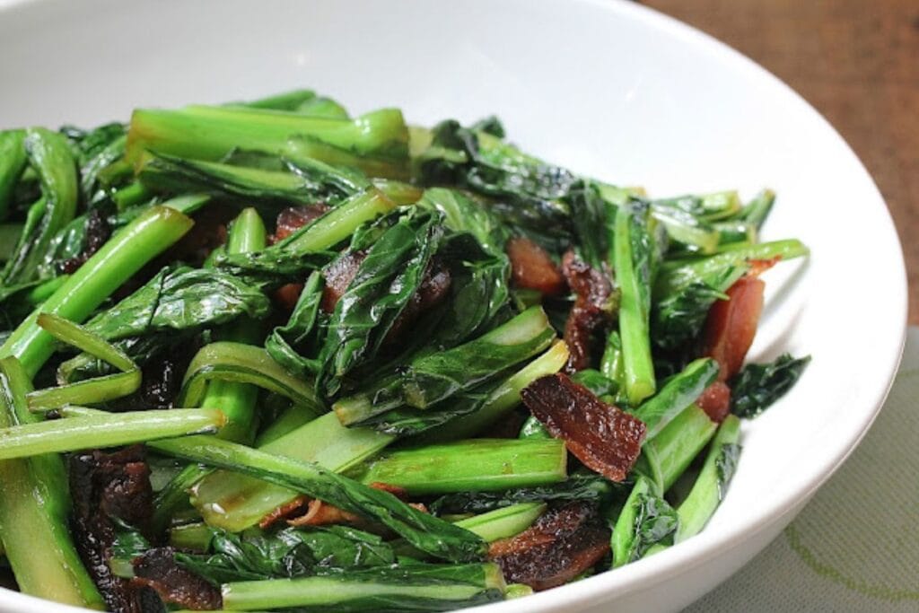Chinese Broccoli and Pan Seared Thick Cut Filet Mignon Steaks by Karens Kitchen Stories