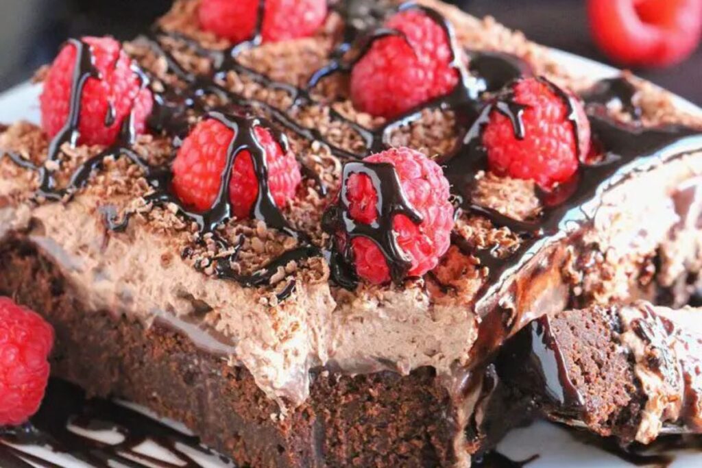 Chocolate Baileys Poke Cake by Sweet and Savory Meals