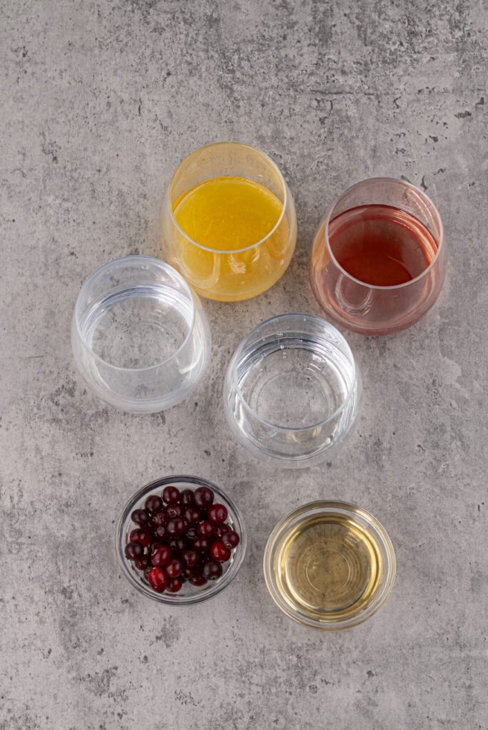 Cranberry Gin Cocktail ingredients