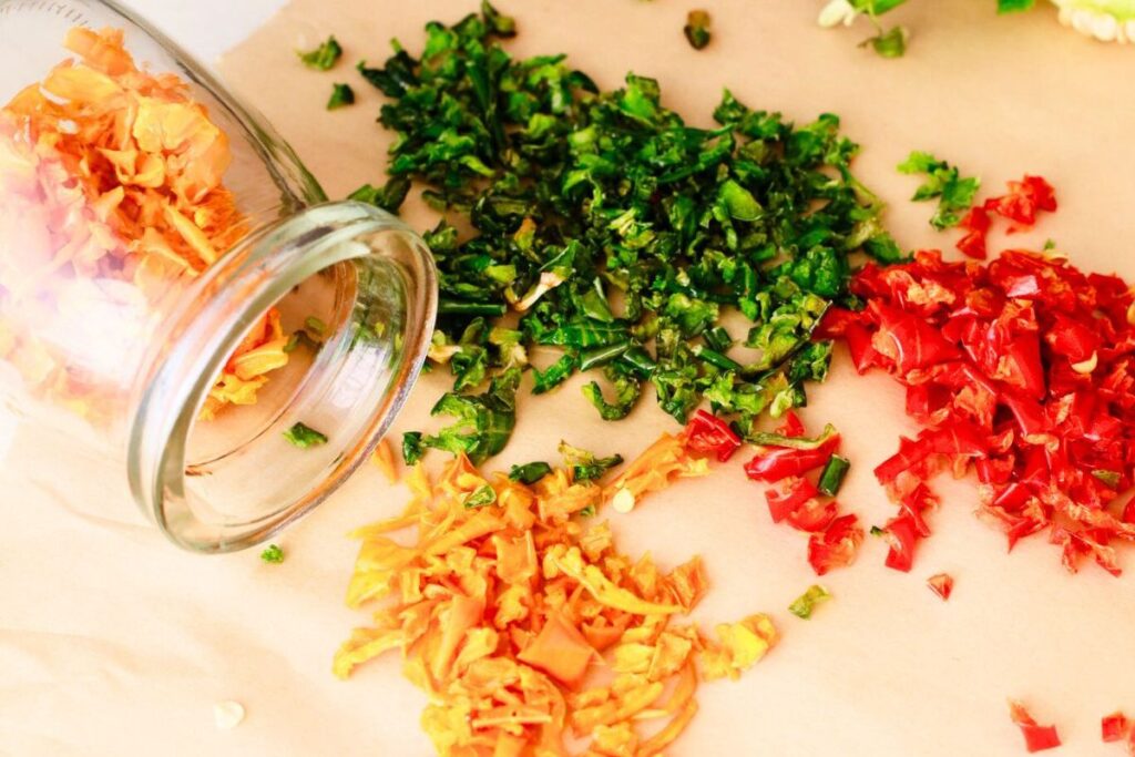 Dehydrated Bell Peppers by Cookin Up Life