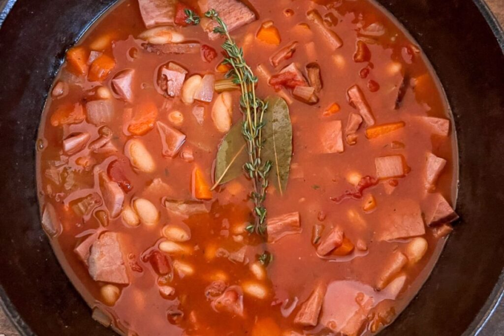 Dutch Oven Ham and Bean Soup by Dutch Oven Daddy