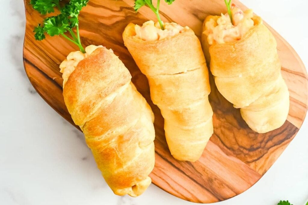 Easter Stuffed Carrot Crescent Rolls by On My Kids Plate