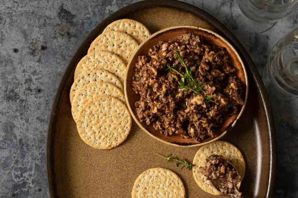 Easy Mushroom Tapenade by The Vegan Larder