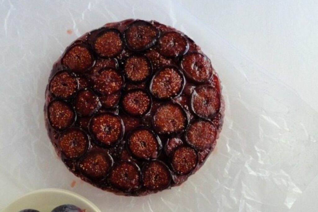 Fig Upside Down Cake by Wonky Wonderful