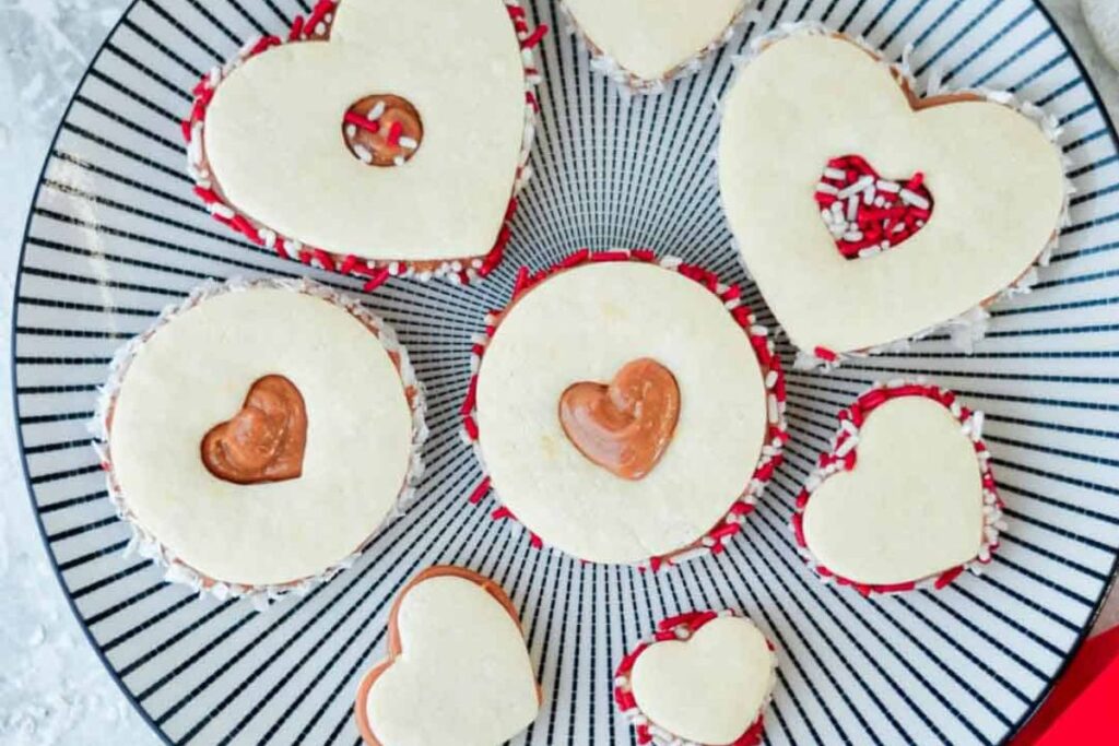 Heart Shaped Dulce de Leche Cookie by A Latin Flair