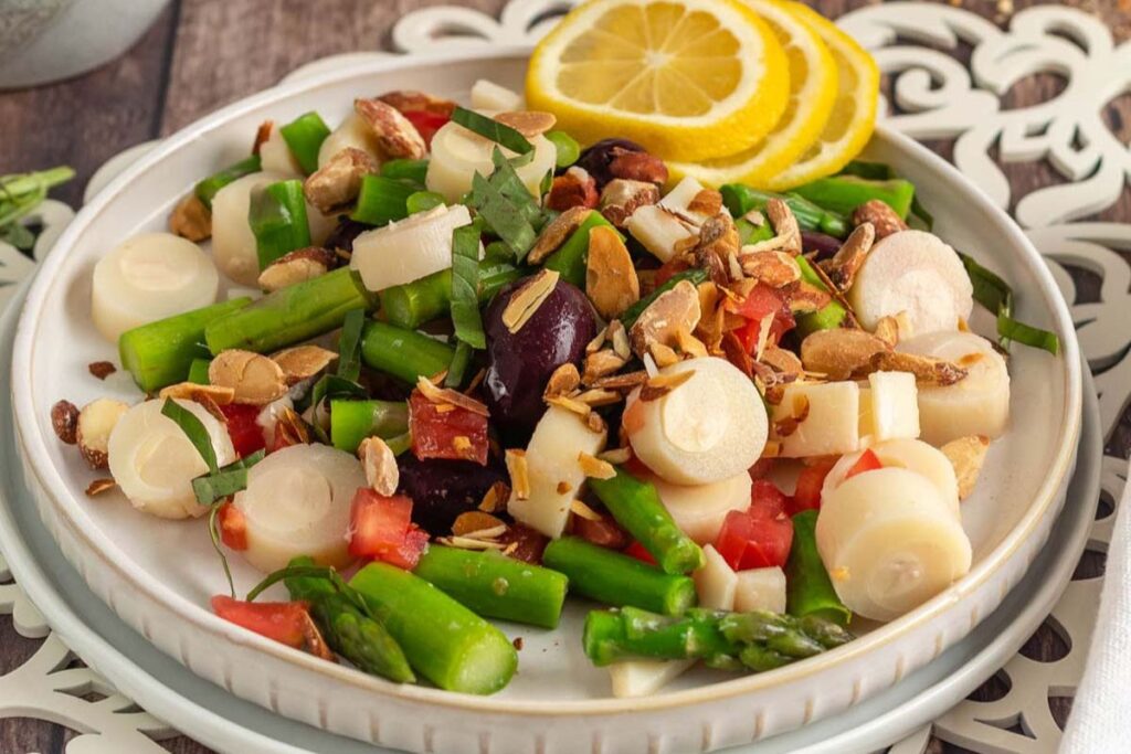 Hearts of Palm Salad with Lemon Basil Vinaigrette by Cook Eat Live Love