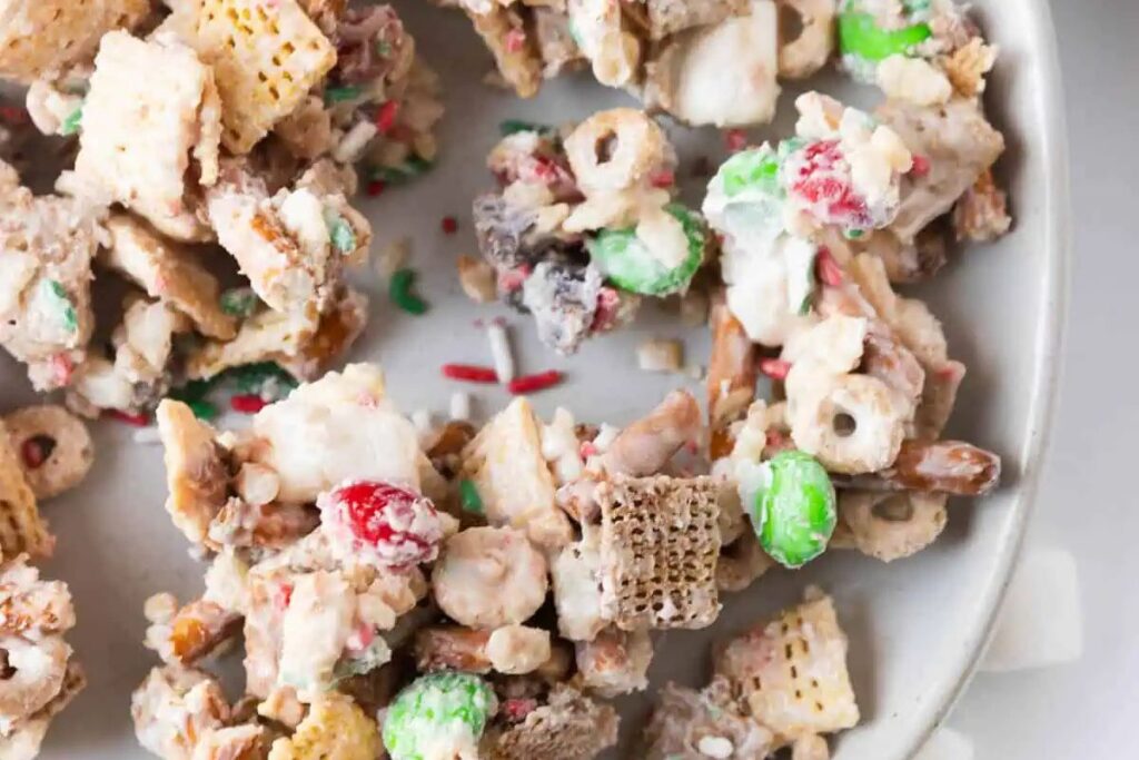 Loaded Christmas Chex Mix by Maes Menu