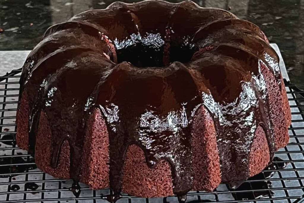 Mexican Chocolate Cake by Peanut Butter and Julie