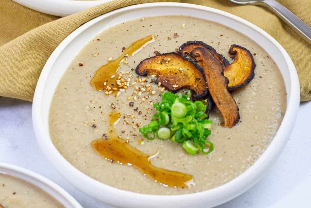 Mushroom Cauliflower Soup by Plates by Nat