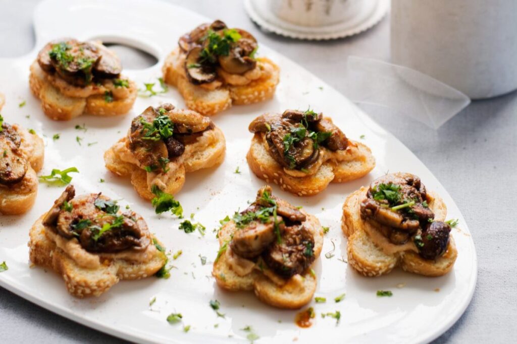 Mushroom and Hummus Toasties by The Spice Adventuress