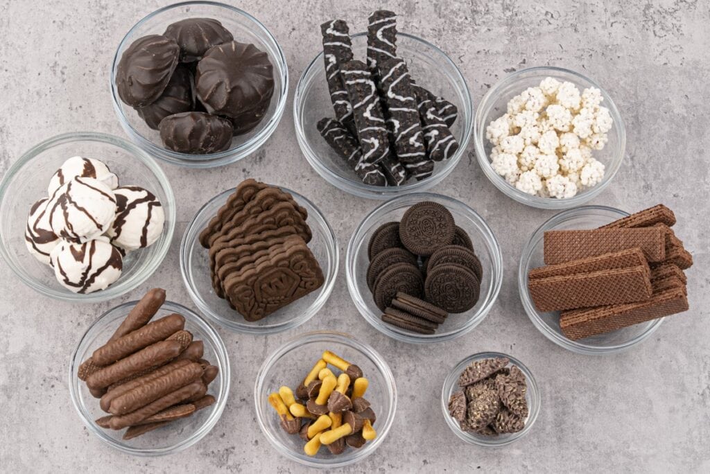 New Year’s Eve Dessert Board ingredients