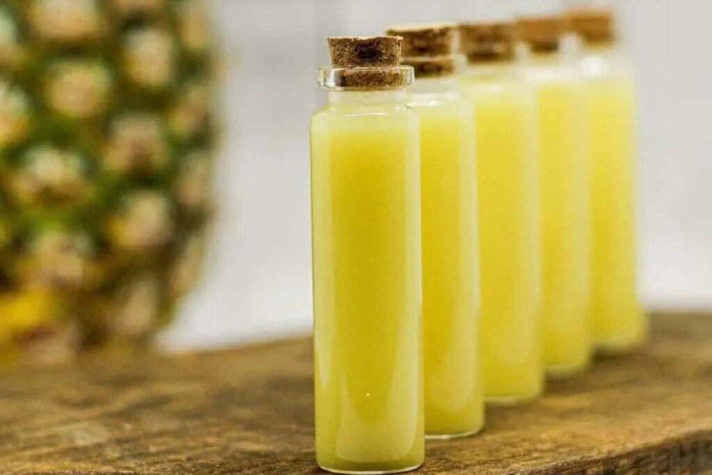 Pineapple Coconut Lemon Ginger Juice Wellness Shots by Heavenly Spiced