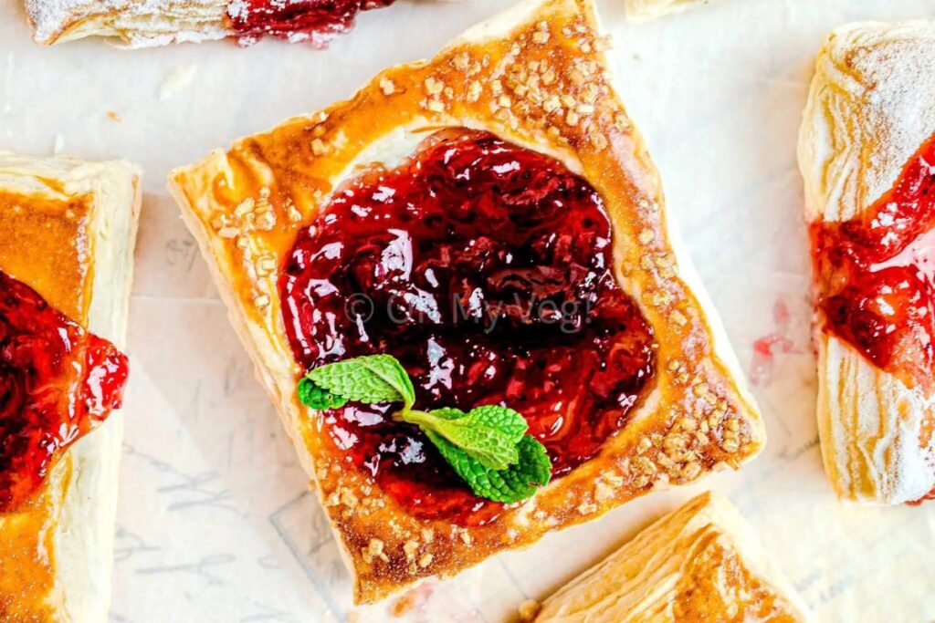 Puff Pastry Jam Tarts by Oh My Veg