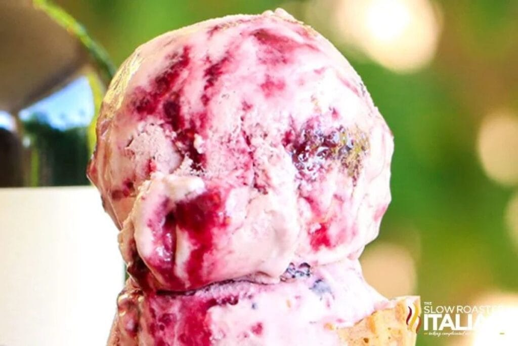 Red Wine Ice Cream by The Slow Roasted Italian