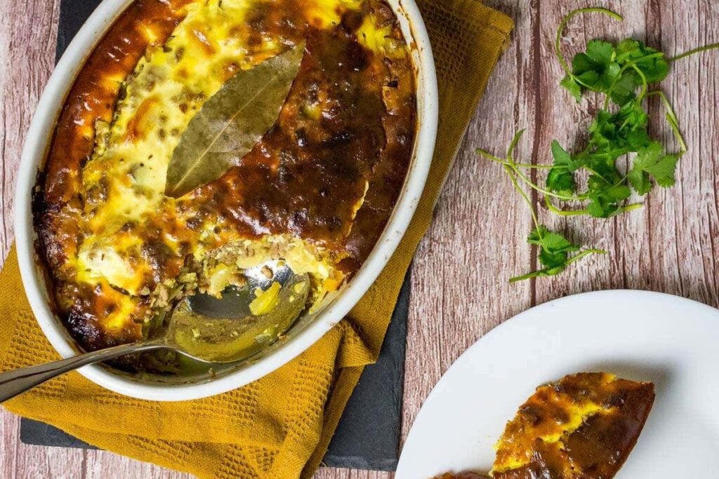 South African Bobotie Recipe with Yellow Rice Tomato Sambal by Somebody Feed Seb