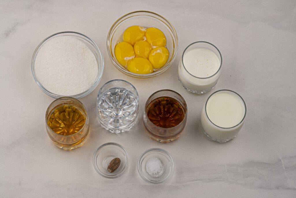 Spiked Eggnog recipe ingredients