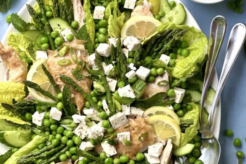 Spring Salad with Chicken and Lemon Dressing by Style and Grace