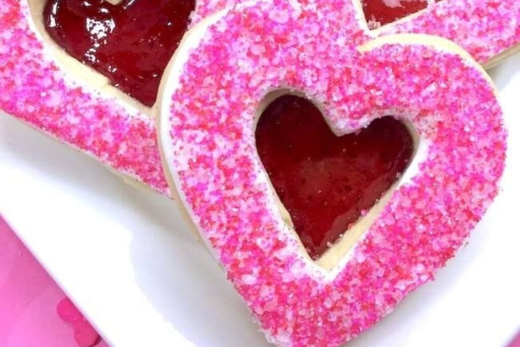Stained Glass Heart Cookies by The Soccer Mom Blog