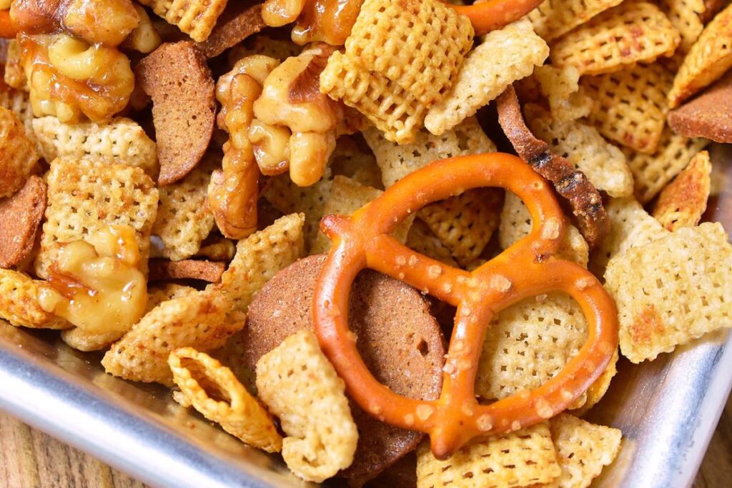 Sweet and Salty Chex Mix by Wonky Wonderful