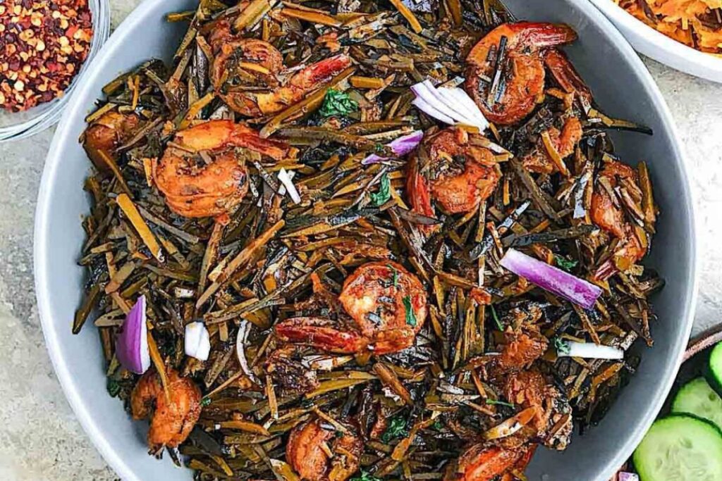 Ugba African oil bean salad by My Diaspora Kitchen