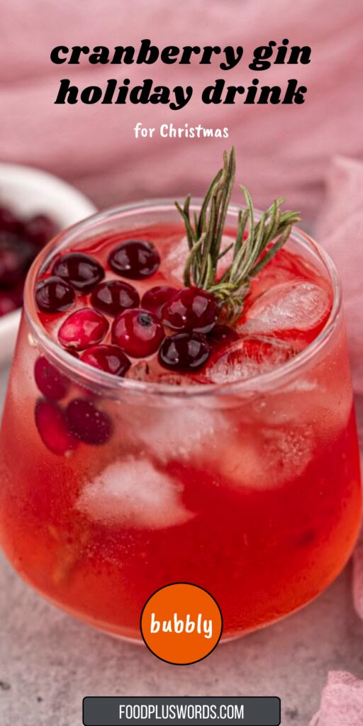 cranberry gin cocktail