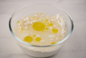 step 1 Christmas Focaccia Bread